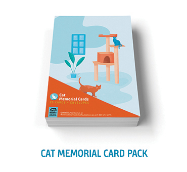 Cat Memorial Card Pack