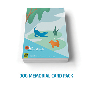 Dog Memorial Card Pack