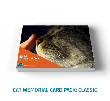 Cat Memorial Card Classic